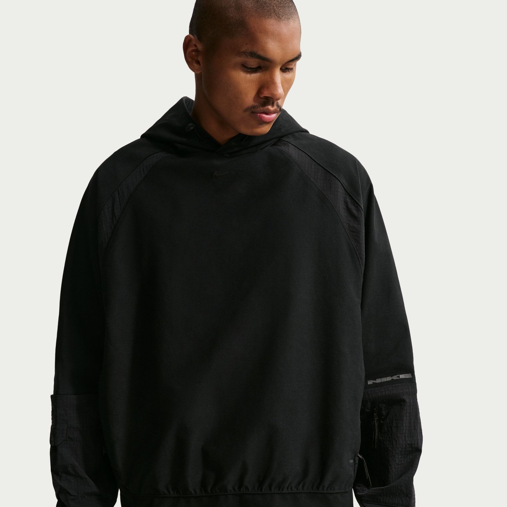 Tech Shori Mm Utility Hoodie Erkek Siyah Sweatshirt