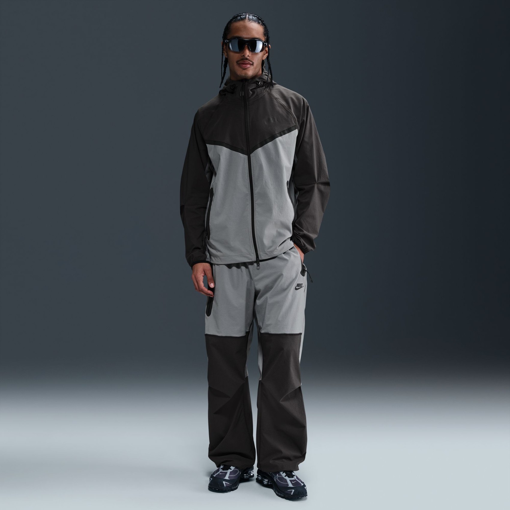 Tech Woven Windrunner FZ Jacket Erkek Gri Ceket