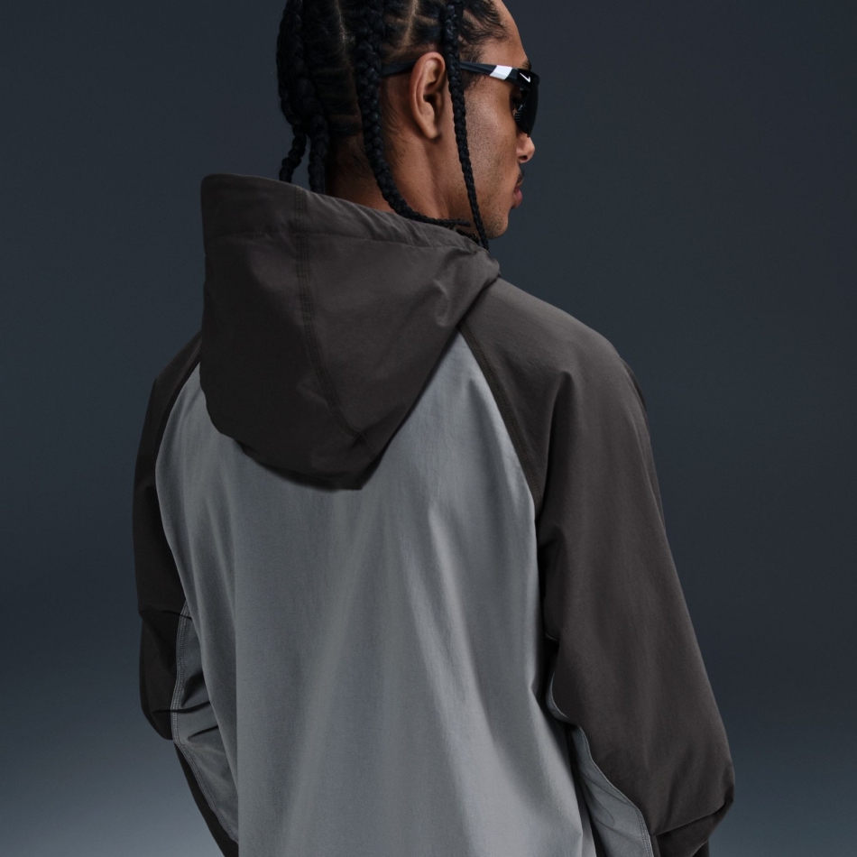 Nike Tech Woven Windrunner FZ Jacket Erkek Gri Ceket HM7151-065