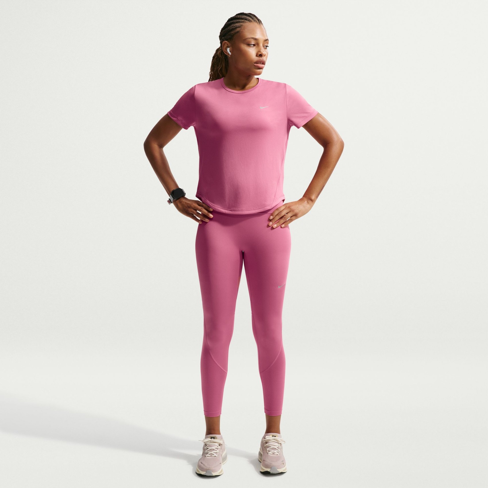 Tempo Dri-FIT Hr 7/8 Mesh Tight Kadın Pembe Tayt