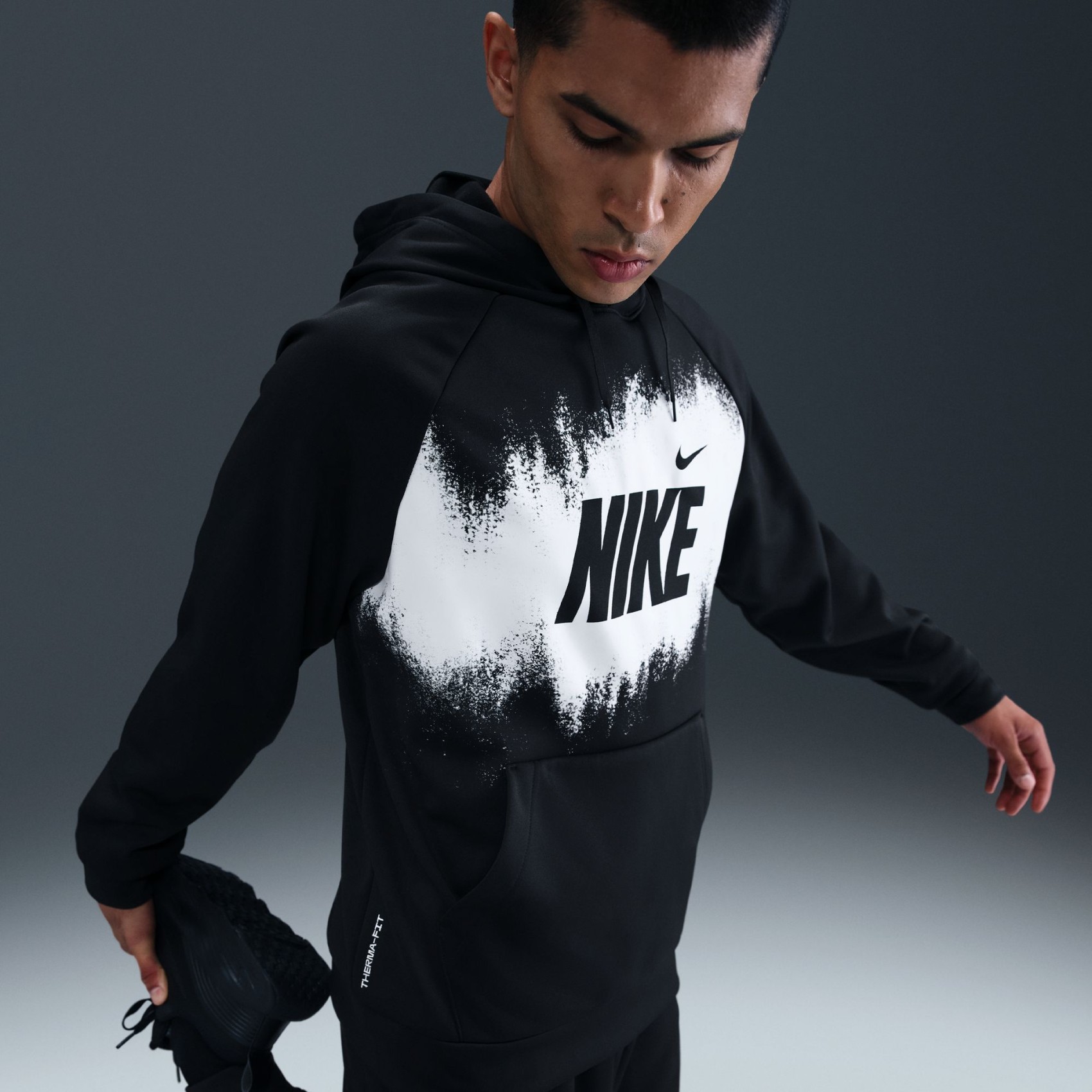 Therma-FIT Fleece Po Hoodie Erkek Siyah Sweatshirt