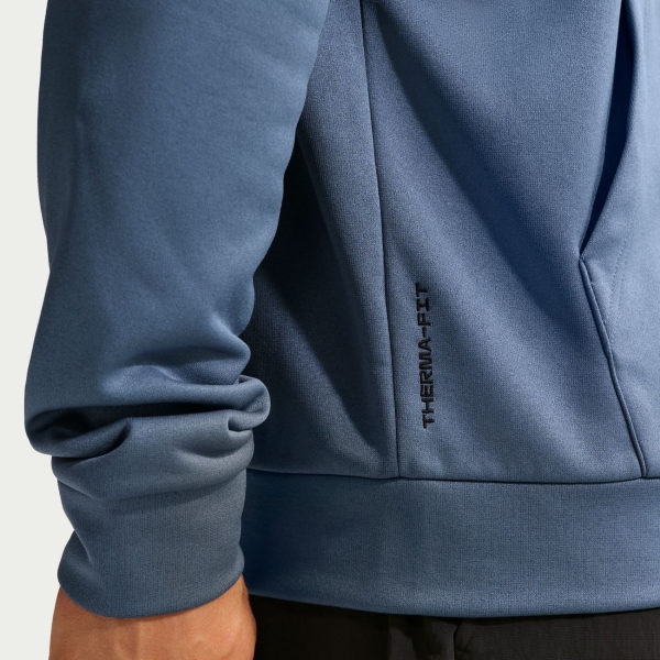 Nike Therma-FIT Hoodie Fz Erkek Mavi Sweatshirt DQ4830-491