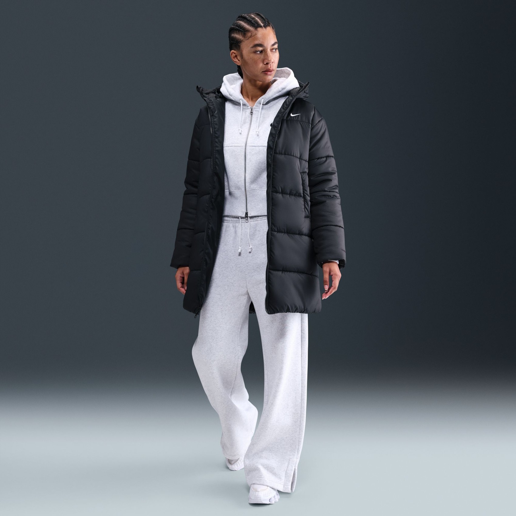 Therma-FIT Synthetic Classic Parka Kadın Siyah Mont