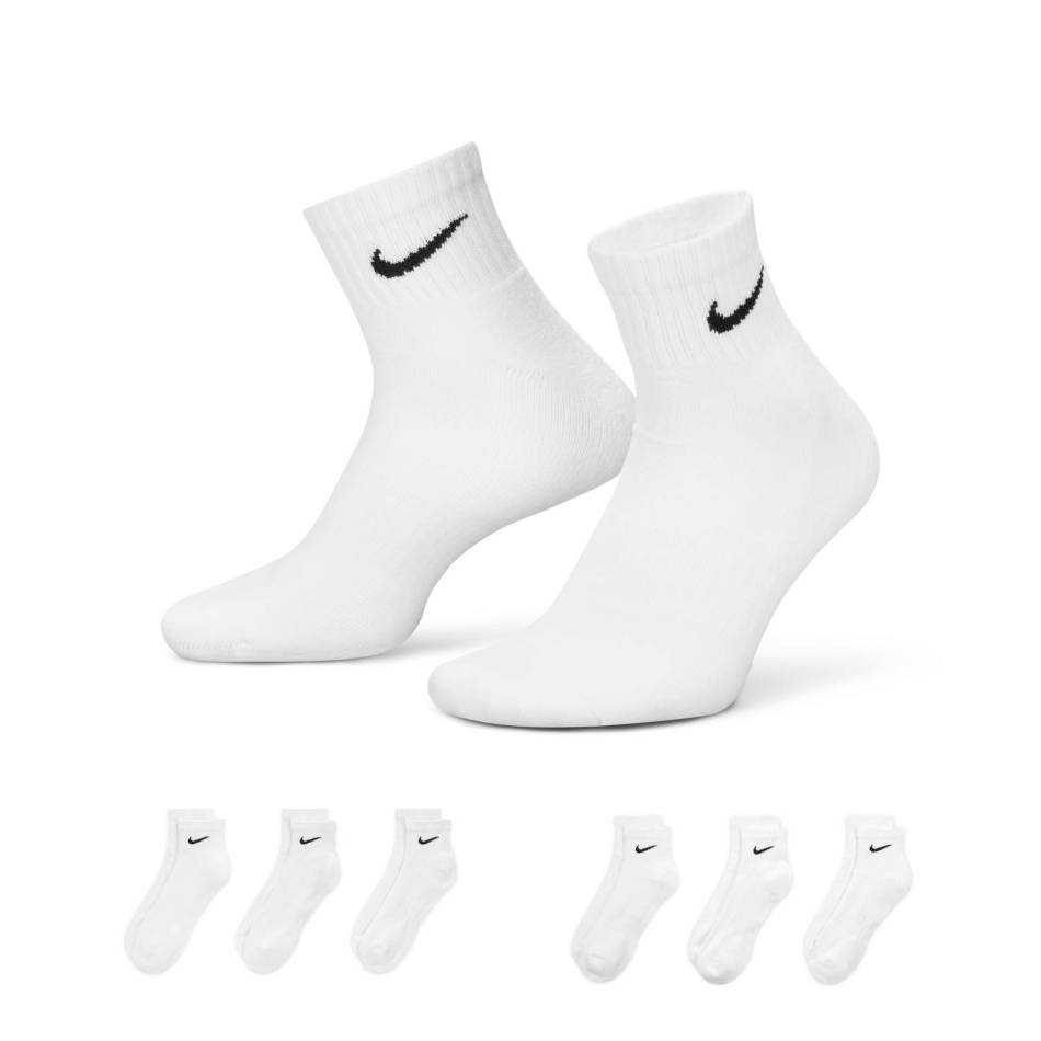 Nike Unisex Everyday Cushioned Ankle 6Pr 132 Erkek Çorap