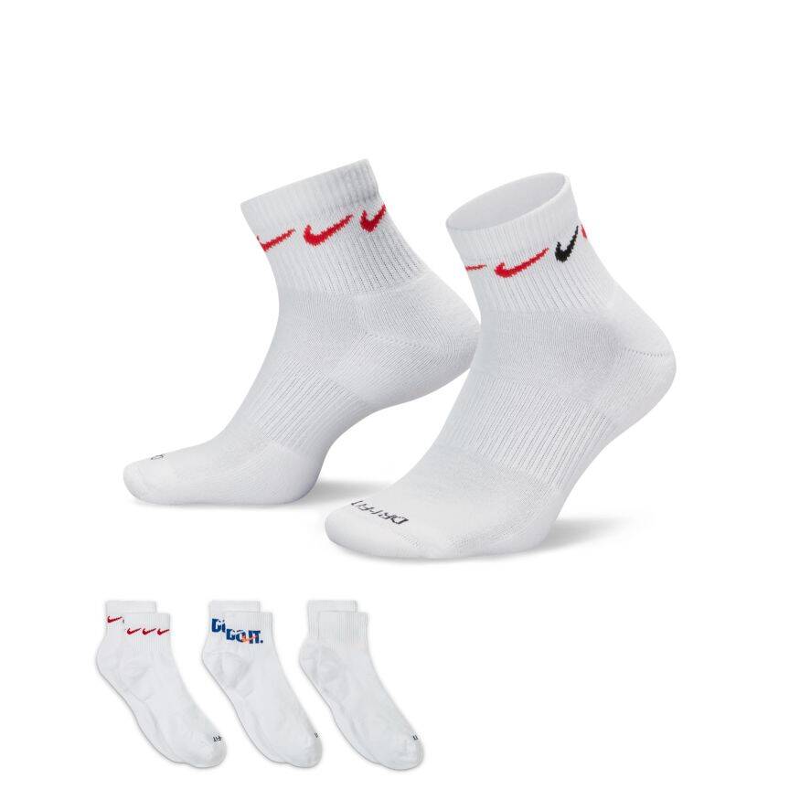 Nike Unisex Everyday Plus Cush Ankle Erkek Çorap