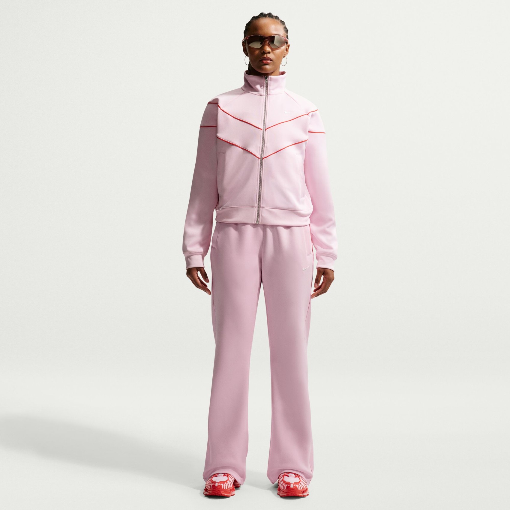 Windrunner Mr Poly Knit Pant Kadın Pembe Eşofman Altı