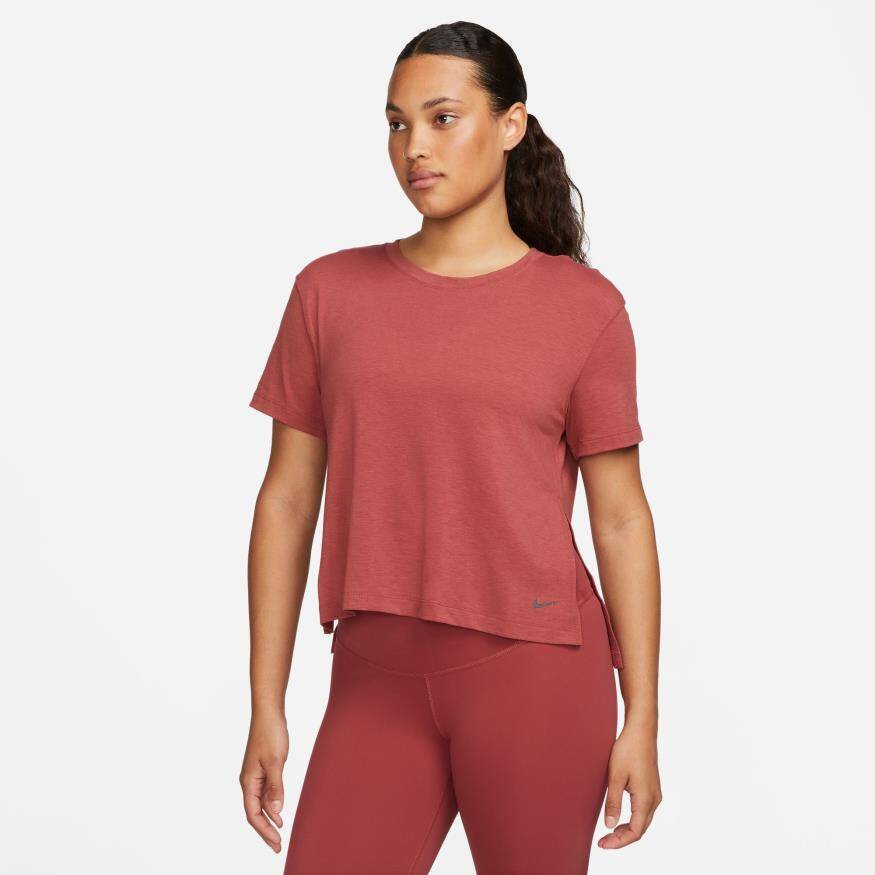 Nike Yoga Dri Fit Short-Sleeve Top Kadın Tişört