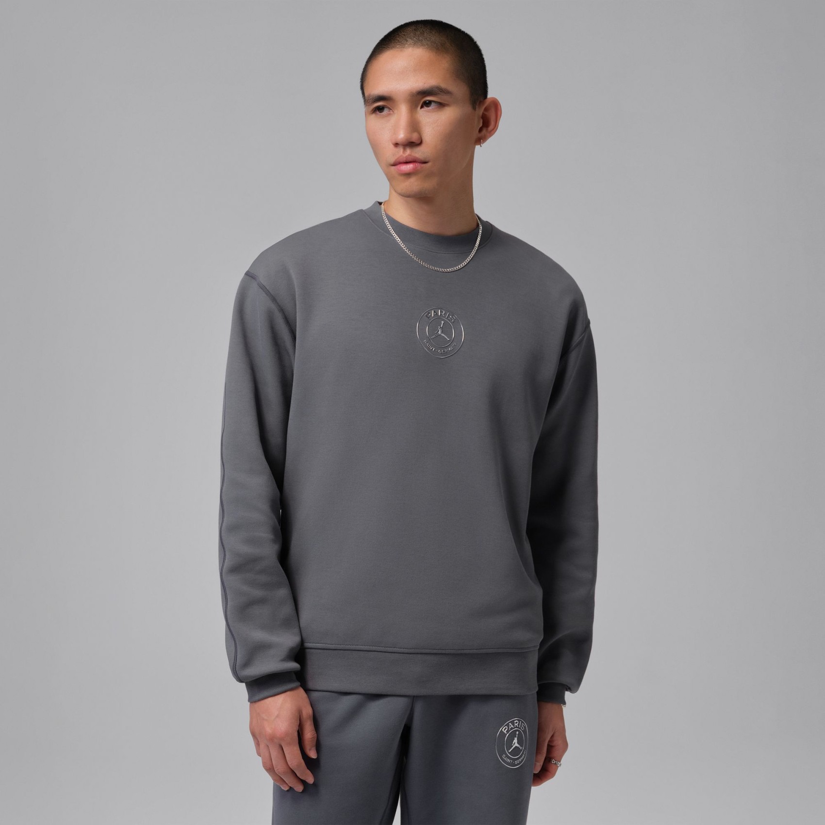 Paris Saint-Germain Jordan Hoop Fleece Crew Erkek Sweatshirt