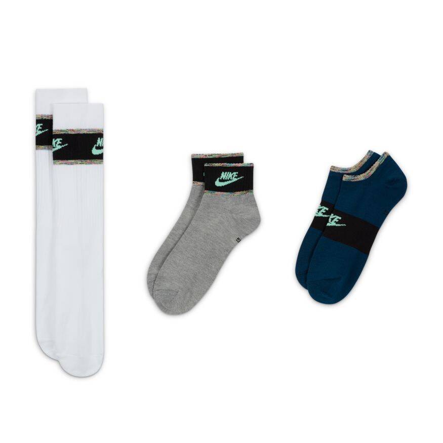 Unisex Everyday Essential 3 Pairs Çorap