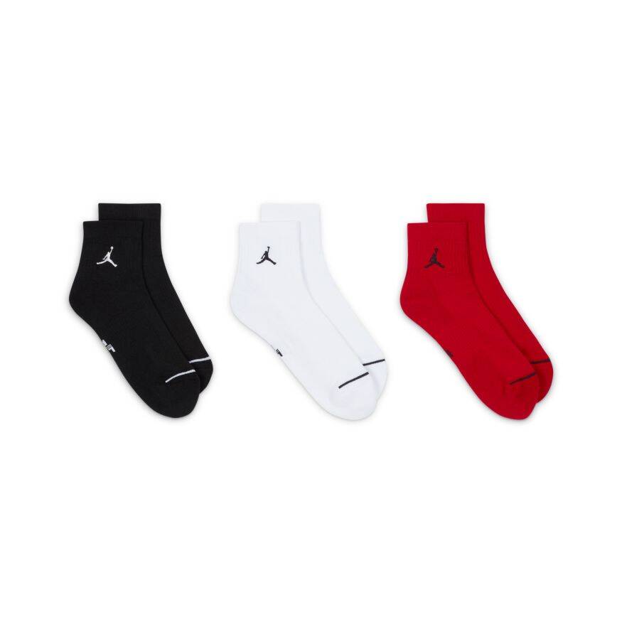 Unisex Jordan Everyday Cush Poly Ankle 3 Pairs Spor Malzemeleri Çorap